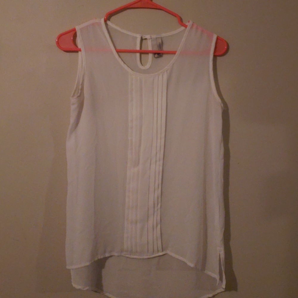 Sheer white top🍁